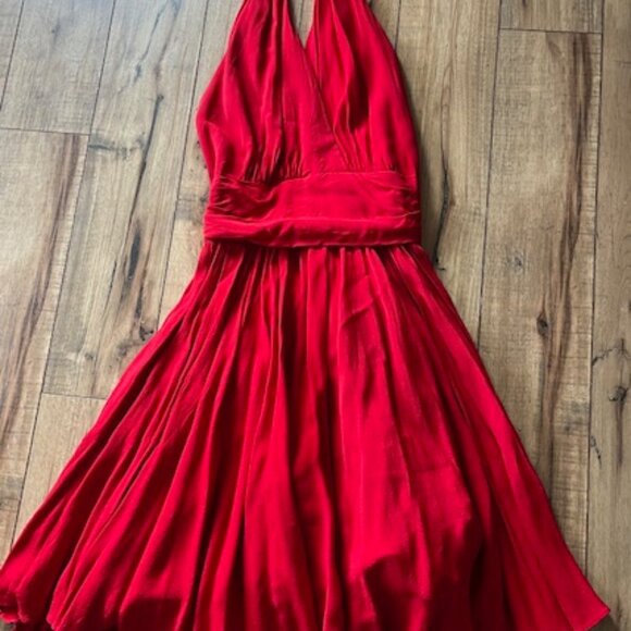 Vintage Red Marilyn Monroe Swing Dress - Picture 2 of 5